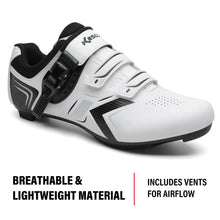 Load image into Gallery viewer, Unisex Cycling Shoes Compatible with Peloton Bike & SPD Road Bike Riding Shoes, Including Delta Cleats, Ideal for Indoor Cycle Outdoor Bicycle Riding for Men and Women