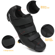 Load image into Gallery viewer, Mens Women Road Bike Cycling Shoes with Yellow 6 Degree Bike Cleats Compatible with Shimano SH-11 SPD-SL Cleats Bike Pedals for Indoor Bicycle Cycling Shoes and Pedals, Cleats Included