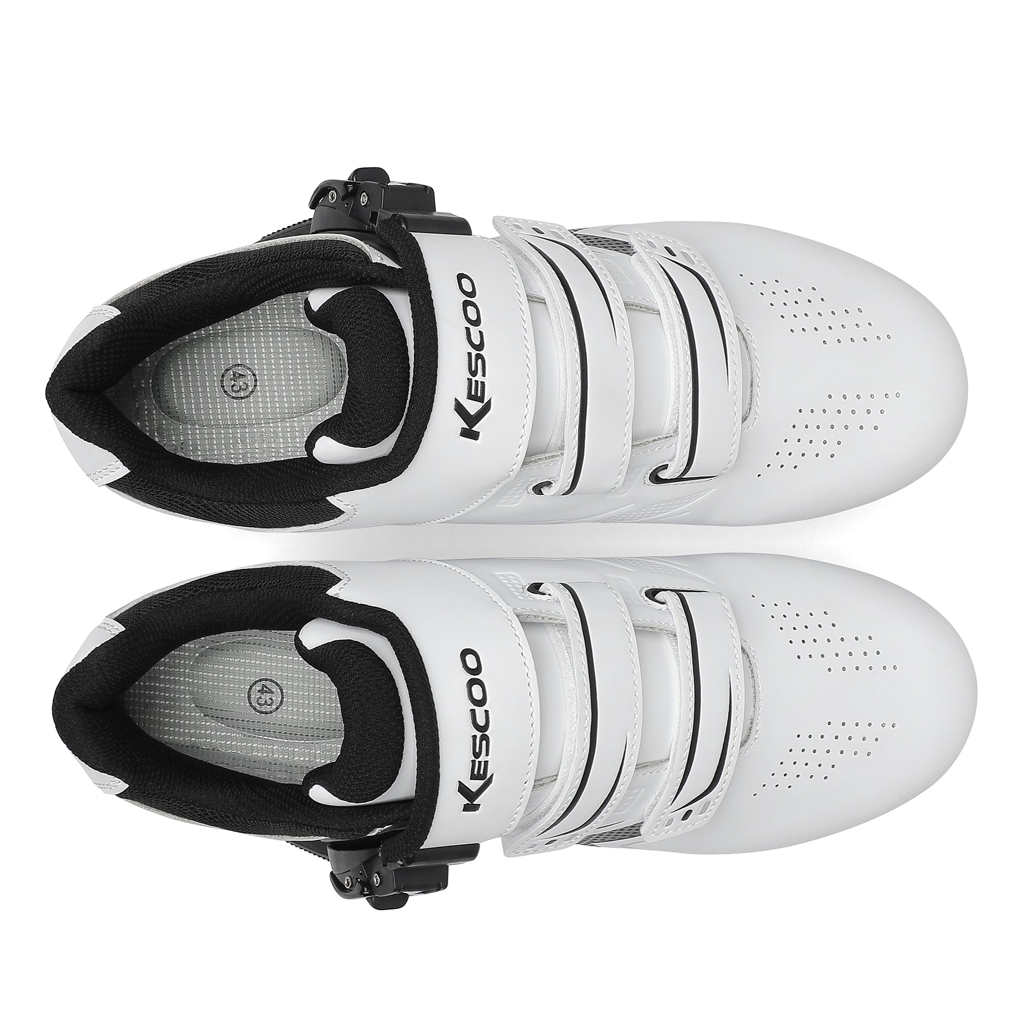 KESCOO Mens Womens Cycling Shoes Compatible with Peloton Bike Shoes Delta Cleats Unisex Cycling Shoes Compatible with Peloton Bike & SPD Road  main image 3