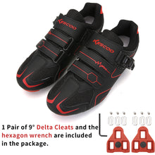 Load image into Gallery viewer, Unisex Cycling Shoes Compatible with Peloton Indoor Road Bike Shoes Riding Shoes for Men and Women Look Delta Cleats Clip Outdoor Pedal
